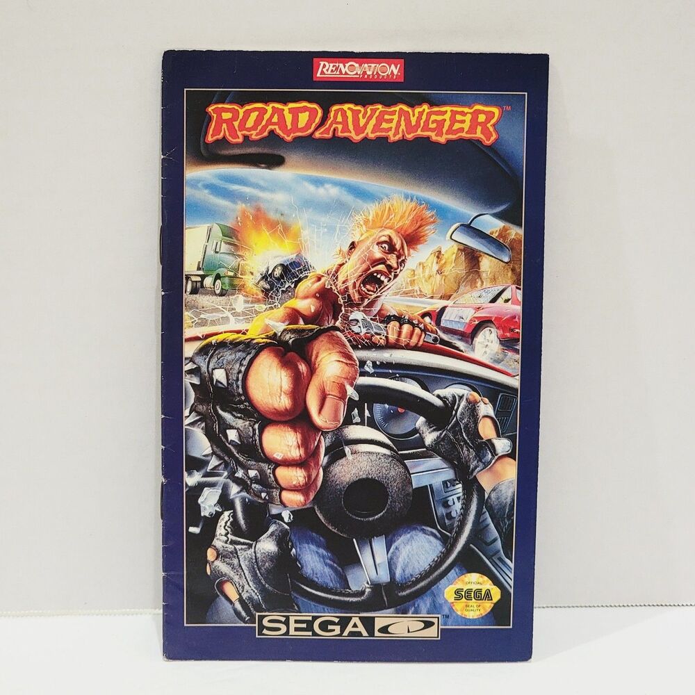 Road Avenger Sega CD Instruction Booklet Manual With Registration Card No Game